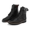 Black men leather boots
